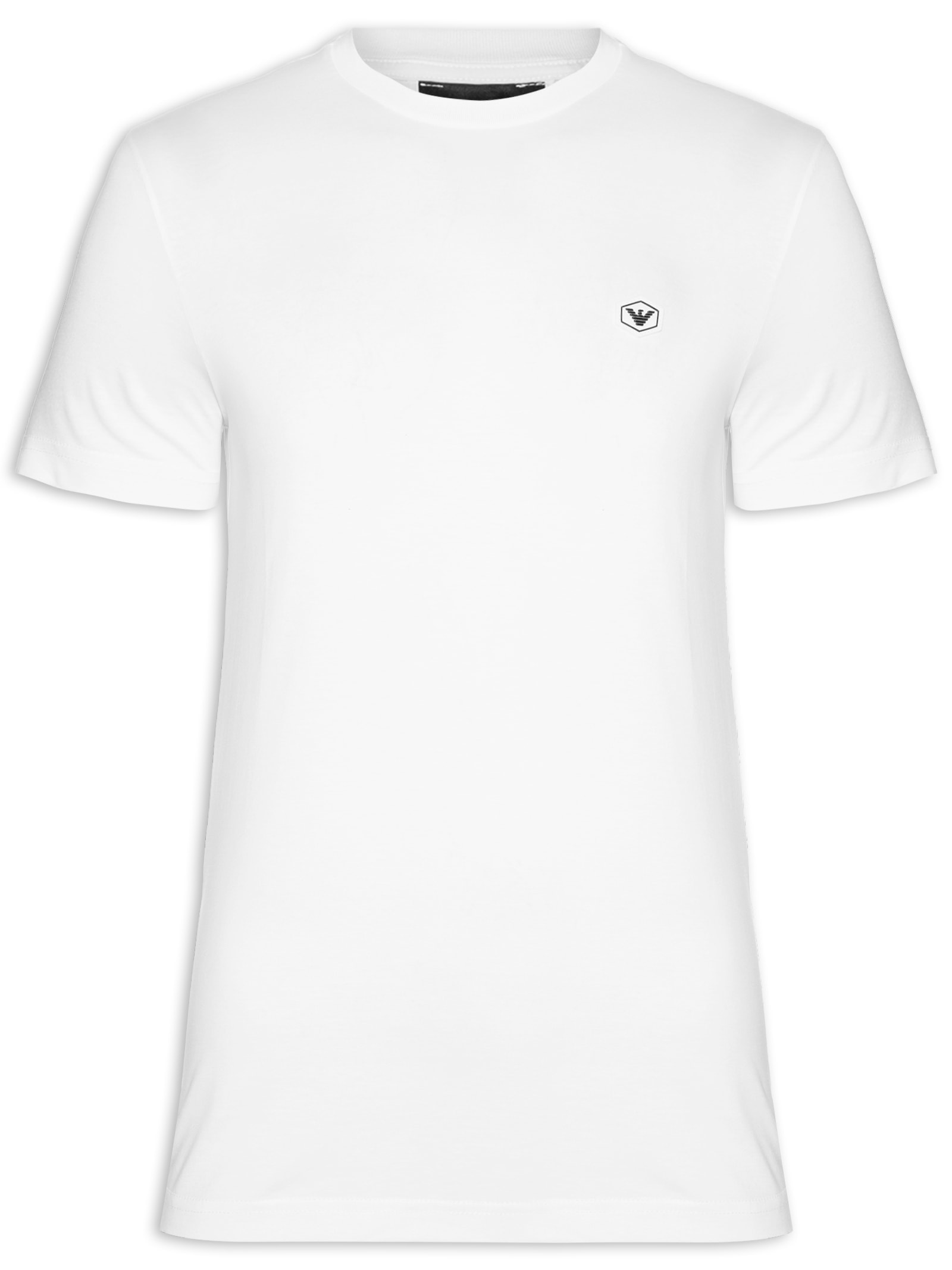 Camiseta Masculina Lisa Branco Emporio Armani