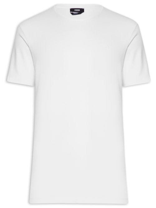 Camiseta Masculina Lisa Manga Curta – Branco
