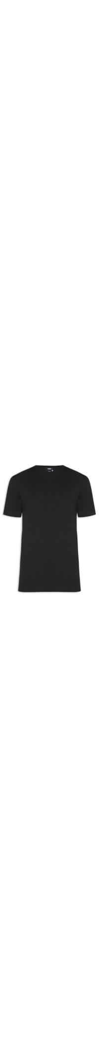 Camiseta Masculina Lisa Manga Curta - Preto
