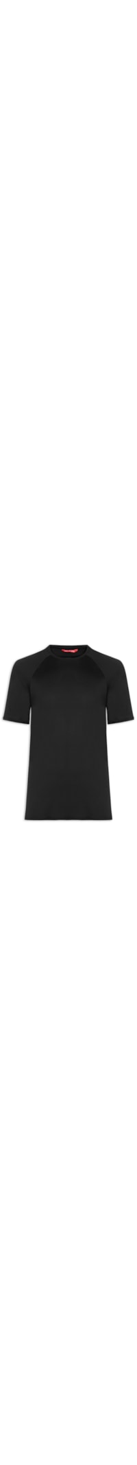 Camiseta Masculina Lisa Manga Curta - Preto