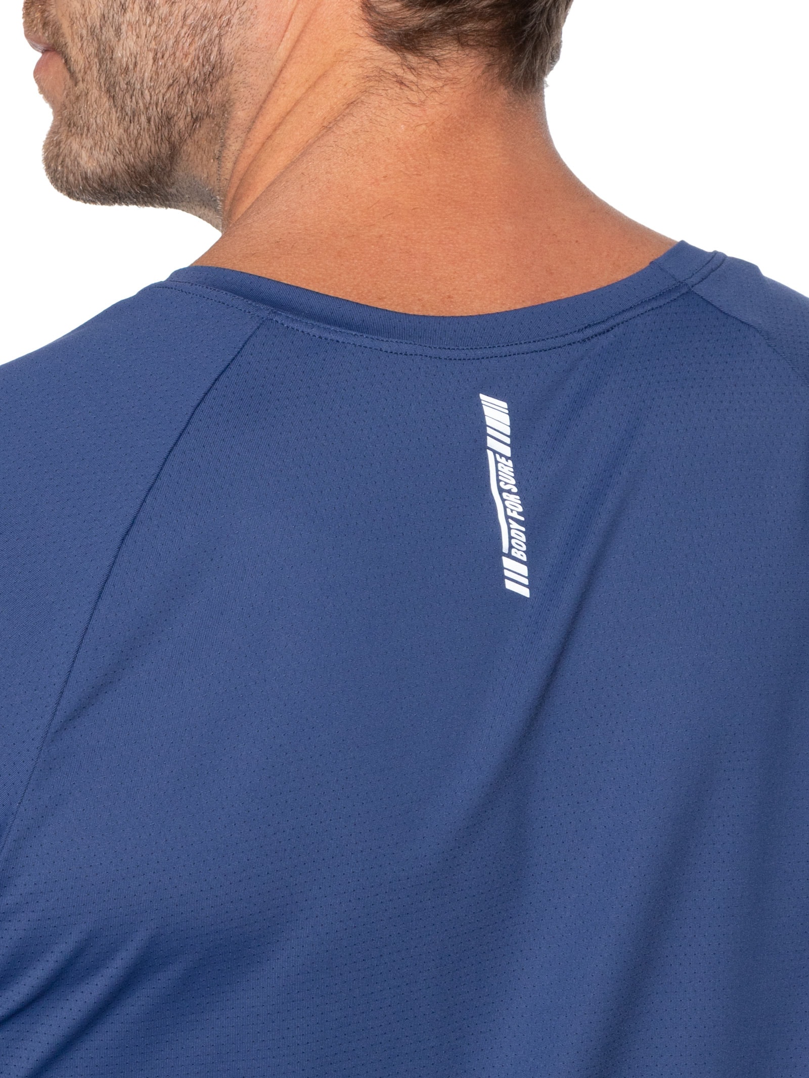 Camiseta Masculina Lisa Manga Curta – Azul Body For Sure