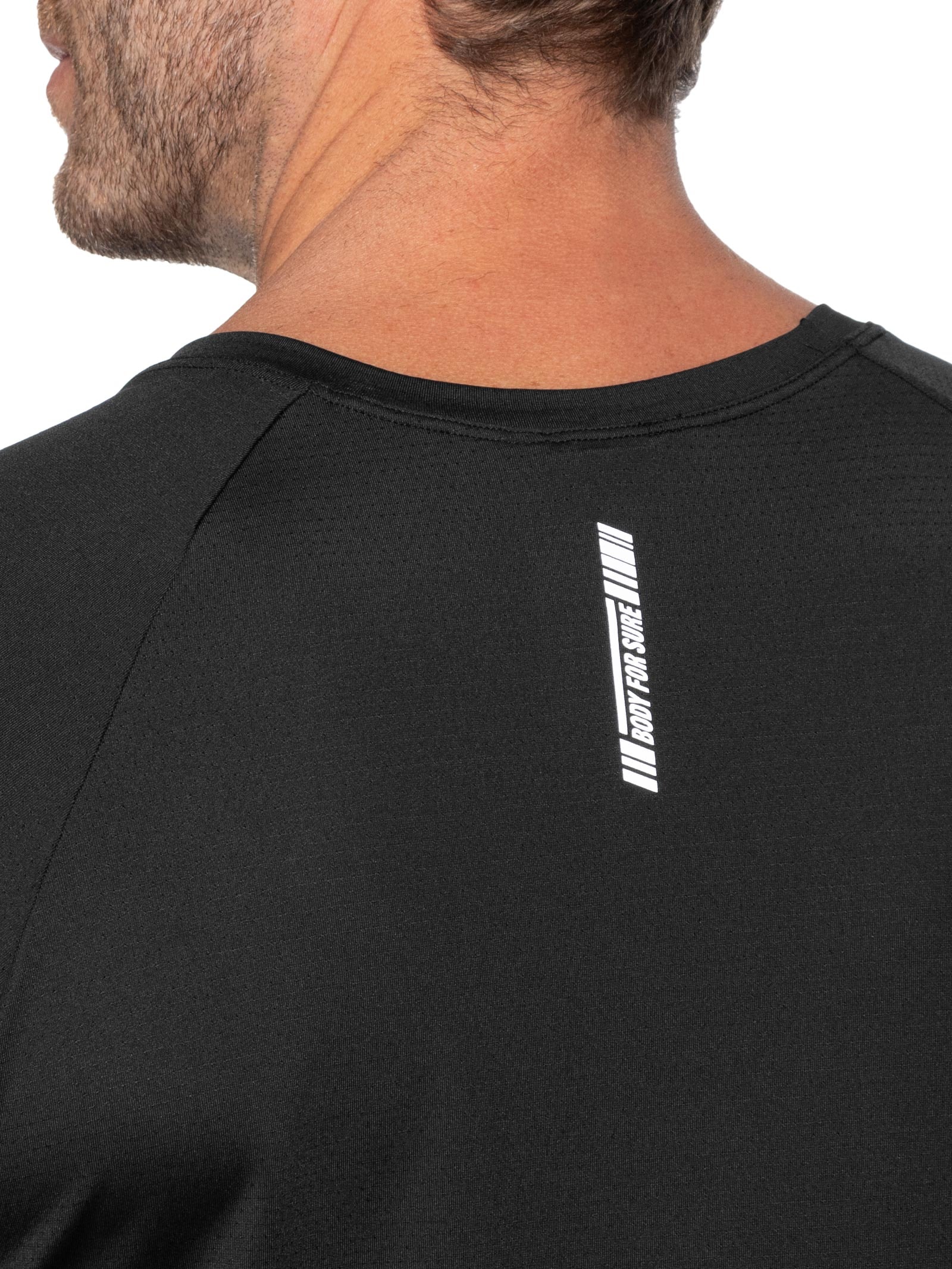 Camiseta Masculina Lisa Manga Curta – Preto Body For Sure