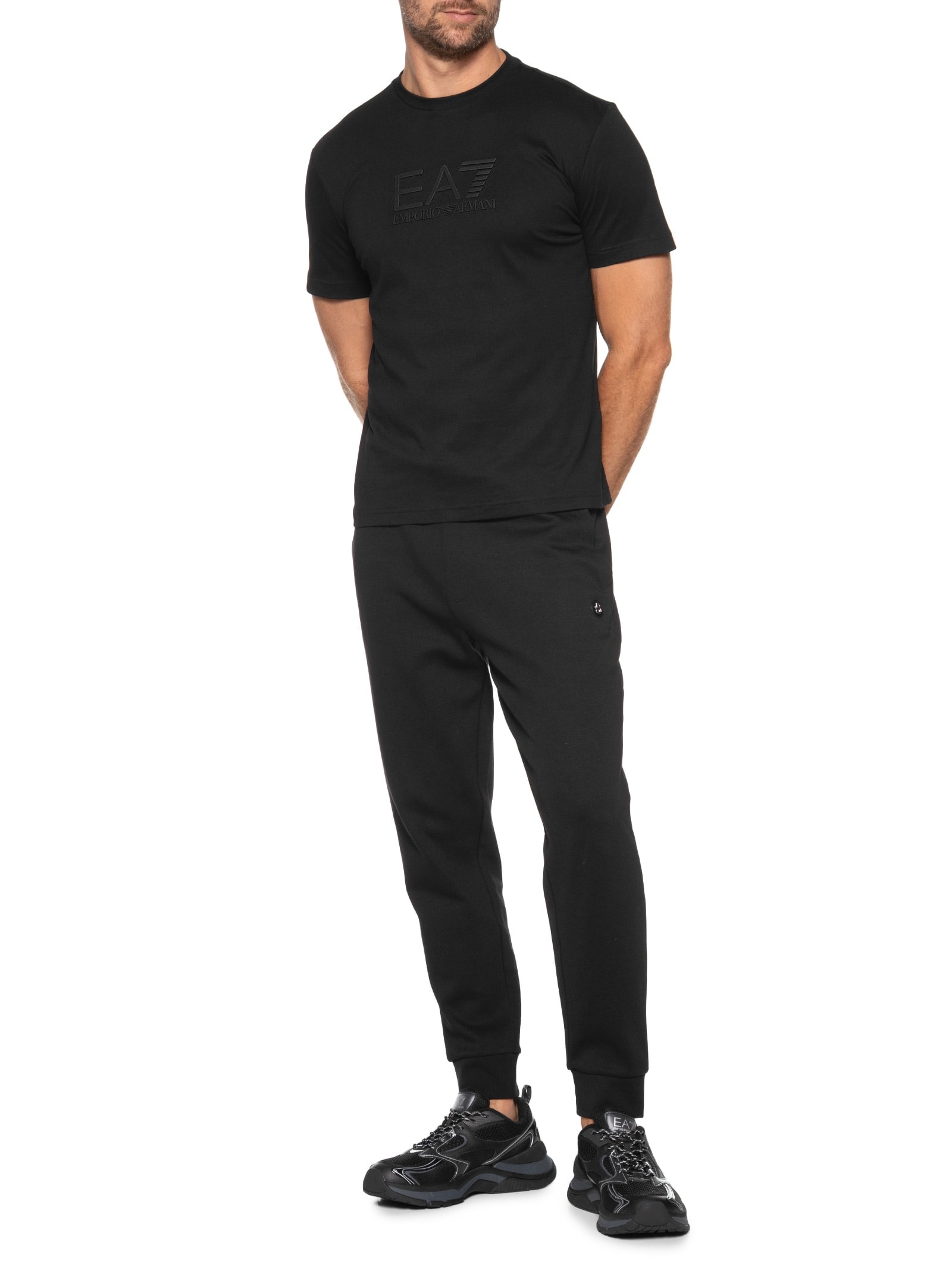 Camiseta Masculina Lisa Preto Ea7 Emporio Armani
