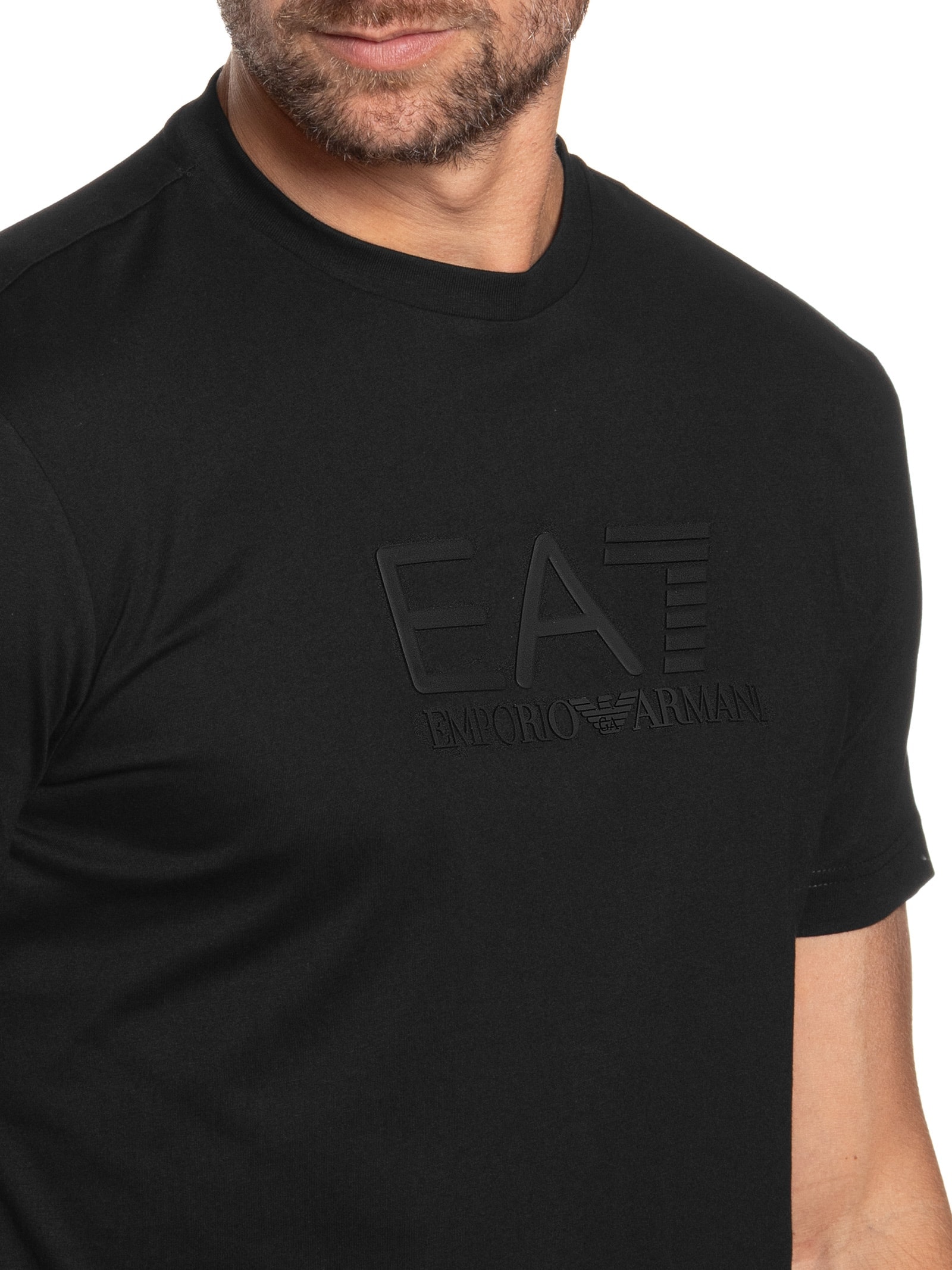 Camiseta Masculina Lisa Preto Ea7 Emporio Armani