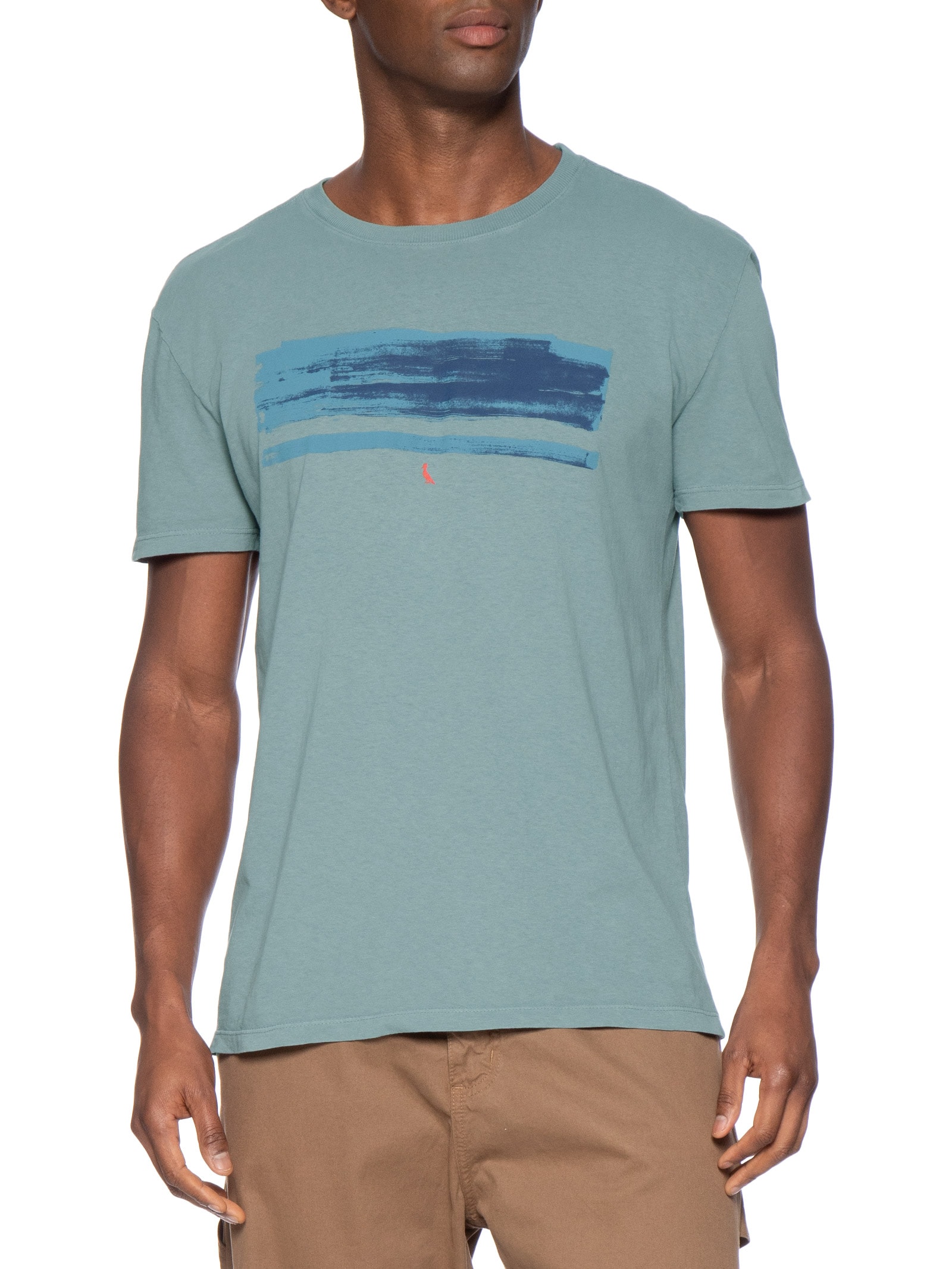 Camiseta Masculina Listra De Verão Azul Reserva