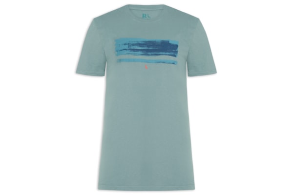 Camiseta Masculina Listra De Verão - Azul