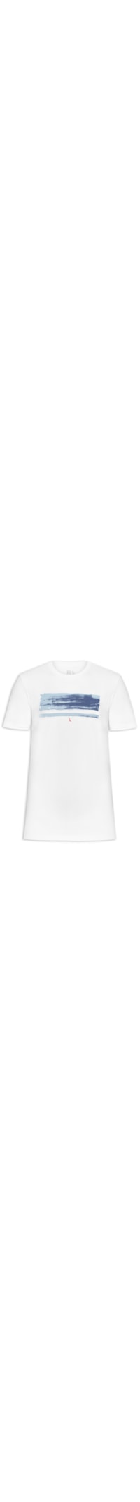 Camiseta Masculina Listra De Verão - Branco