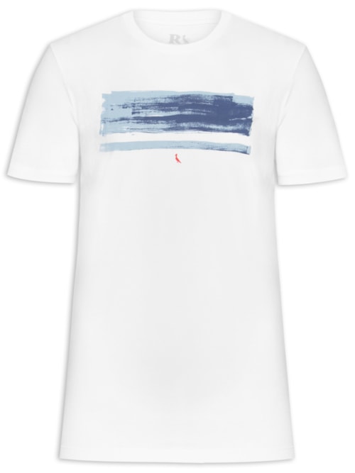 Camiseta Masculina Listra De Verão – Branco