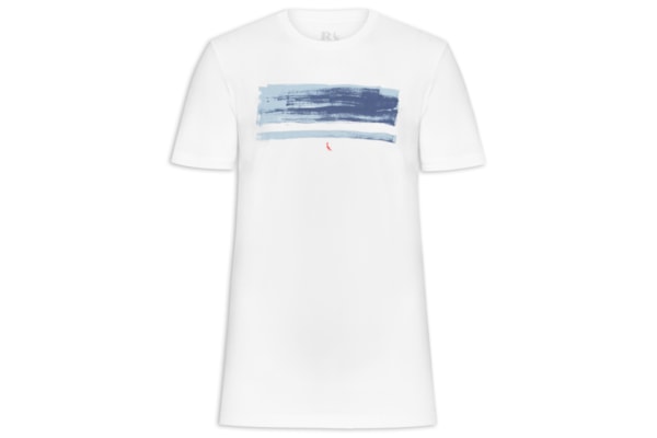 Camiseta Masculina Listra De Verão - Branco