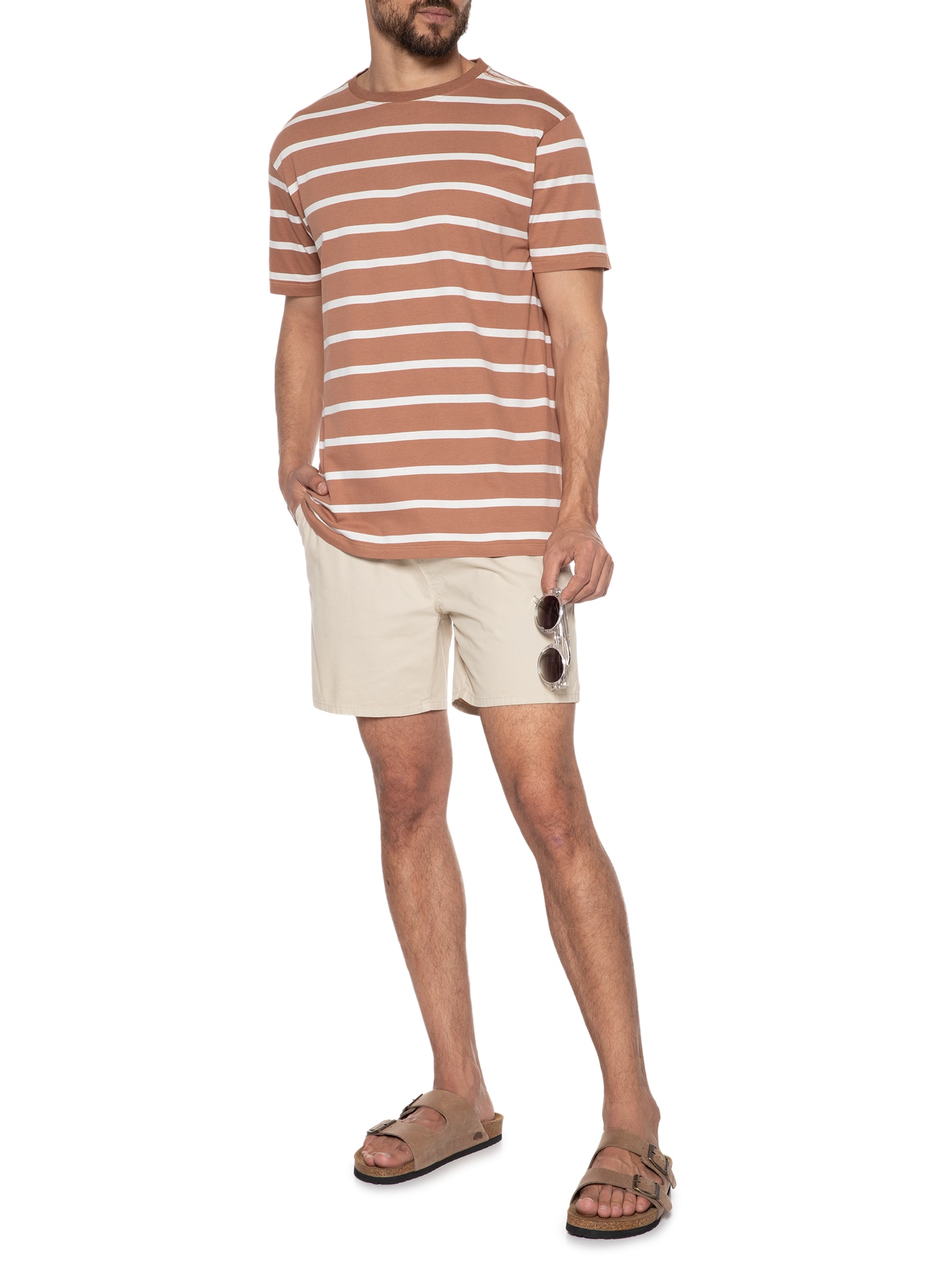 Camiseta Masculina Listra James New Marrom Foxton