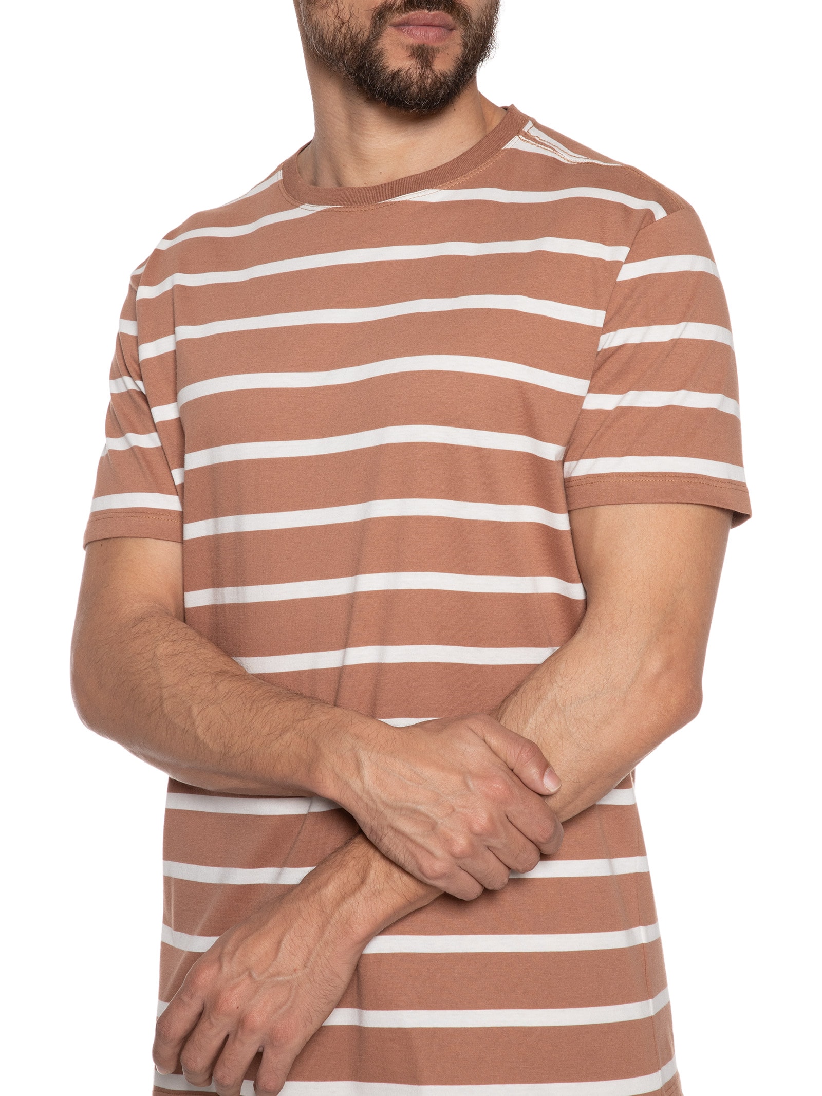 Camiseta Masculina Listra James New Marrom Foxton