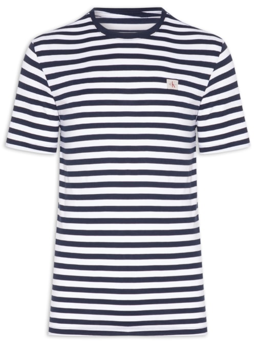 Camiseta Masculina Listrado – Azul