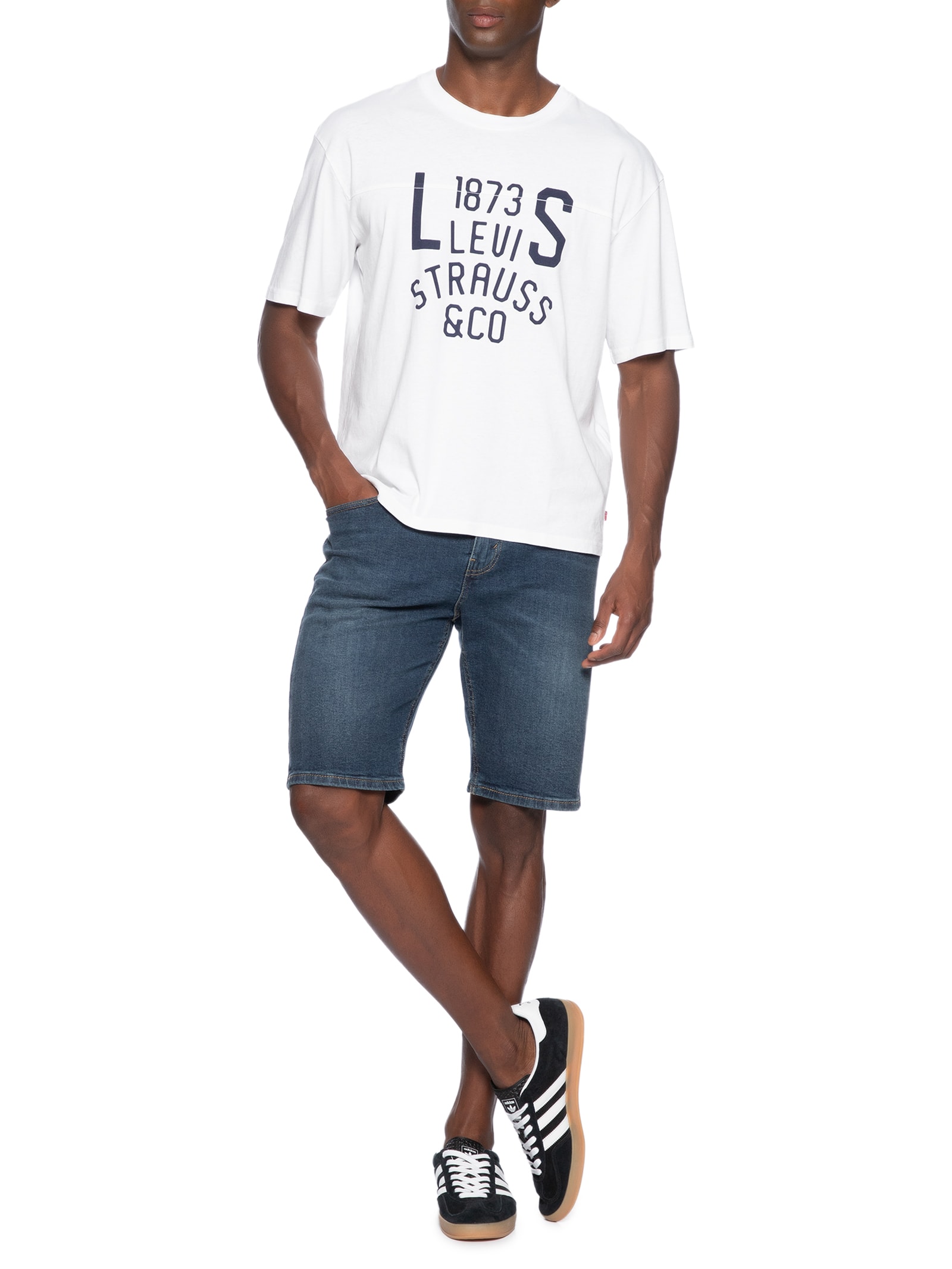 Camiseta Masculina Lockwood Practice Tee Branco Levi's