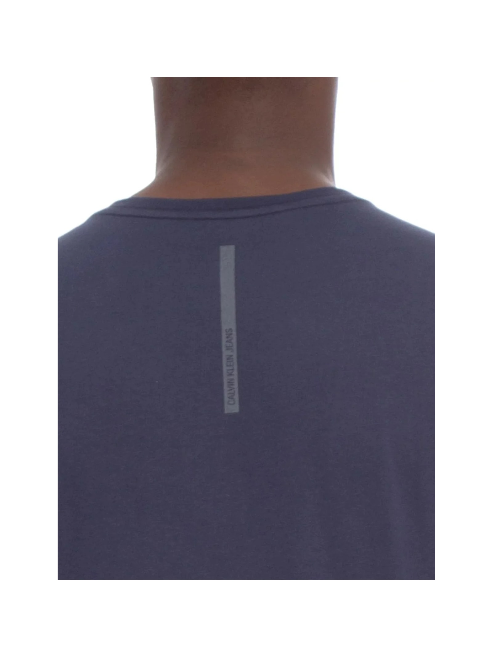 Camiseta Masculina Logo Básico Azul Calvin Klein Jeans