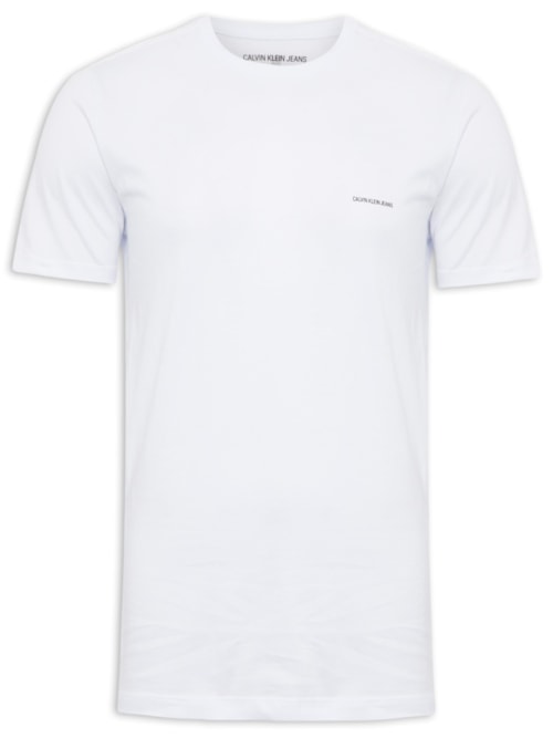 Camiseta Masculina Logo Básico - Branco