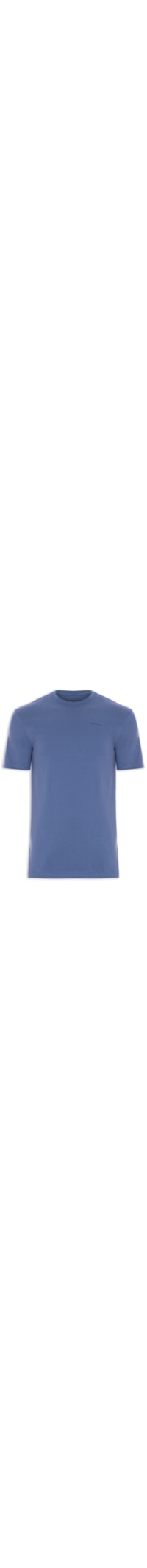 Camiseta Masculina Logo Básico Peito - Azul
