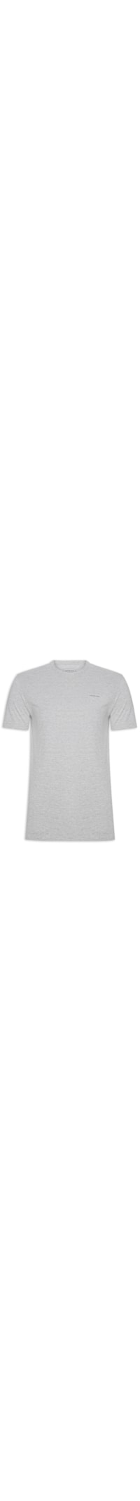 Camiseta Masculina Logo Básico Peito - Cinza