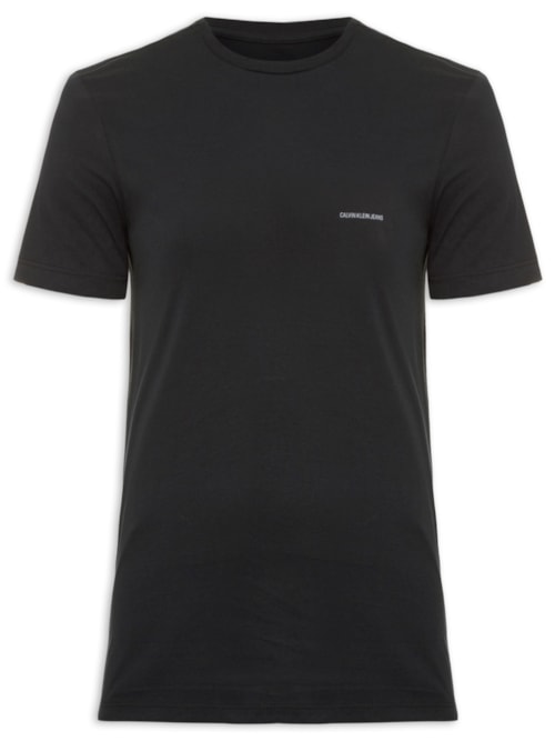 Camiseta Masculina Logo Básico - Preto