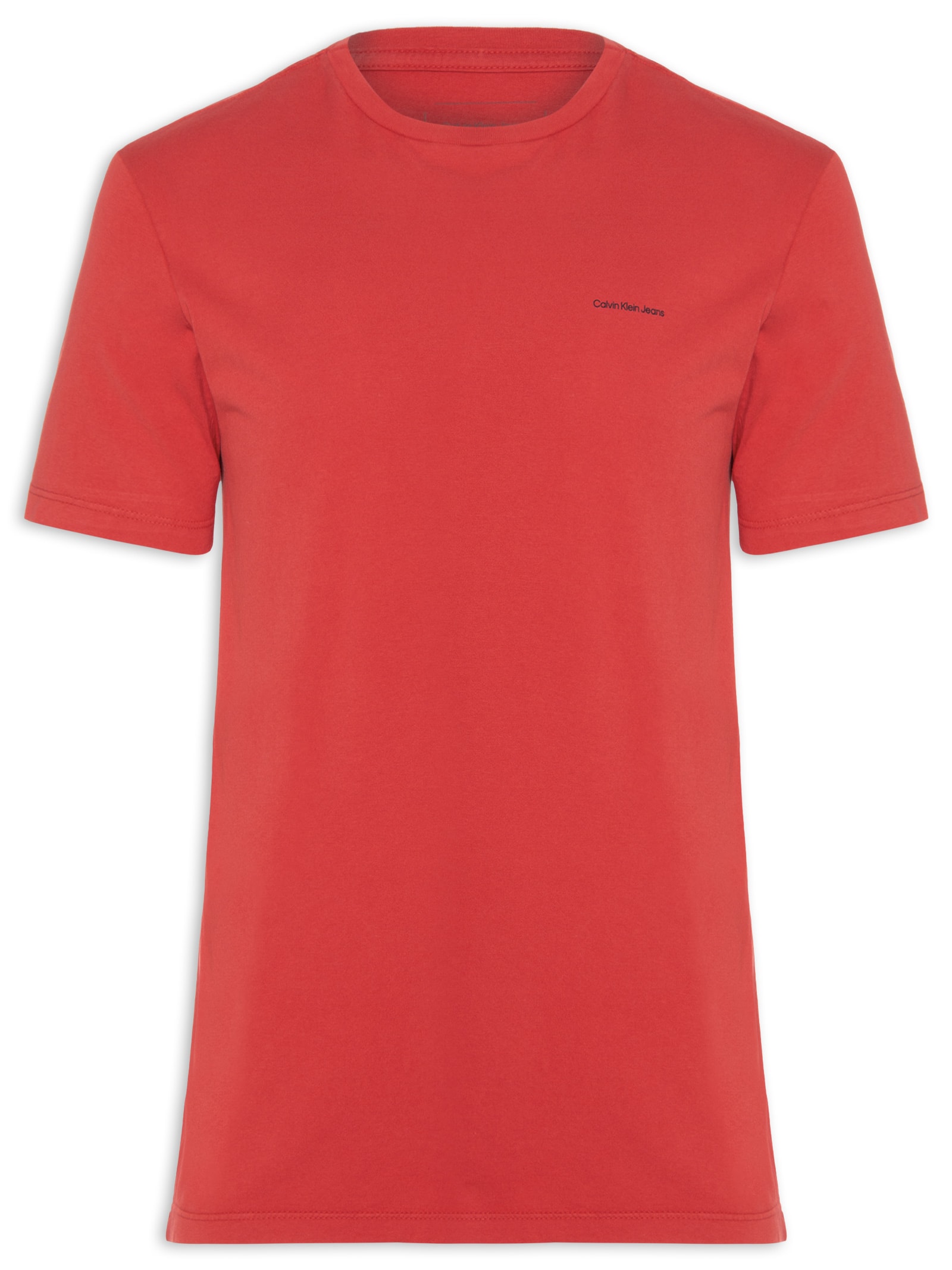 Camiseta Masculina Logo Básico Vermelho Calvin Klein Jeans