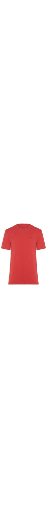 Camiseta Masculina Logo Básico - Vermelho