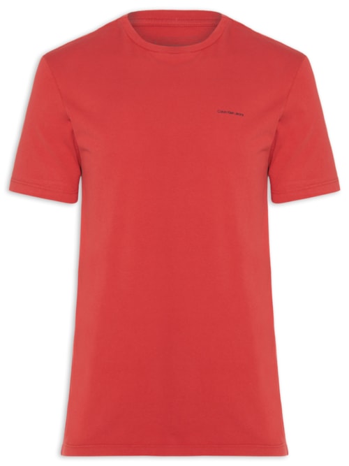 Camiseta Masculina Logo Básico – Vermelho