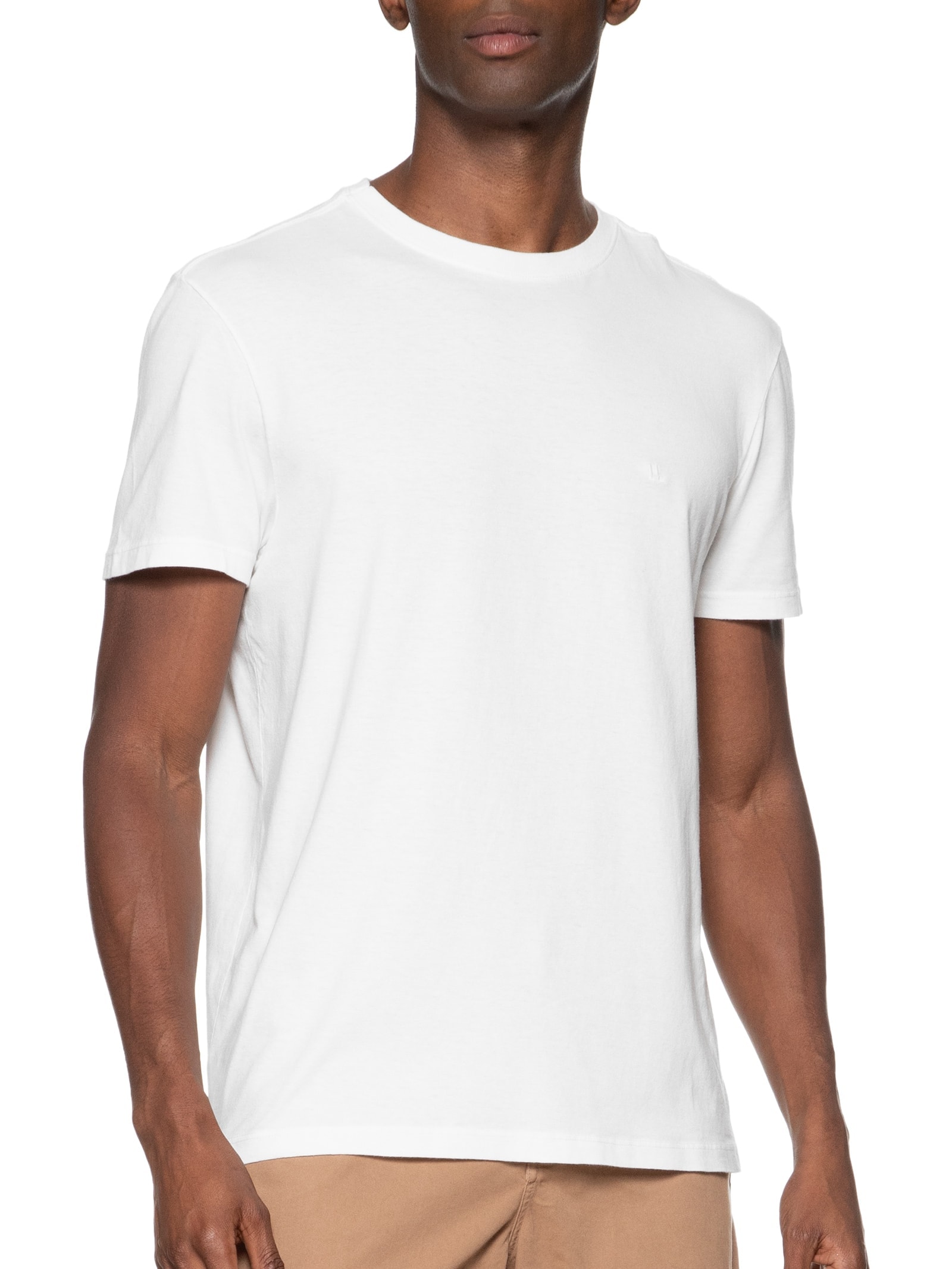 Camiseta Masculina Logo Branco Foxton