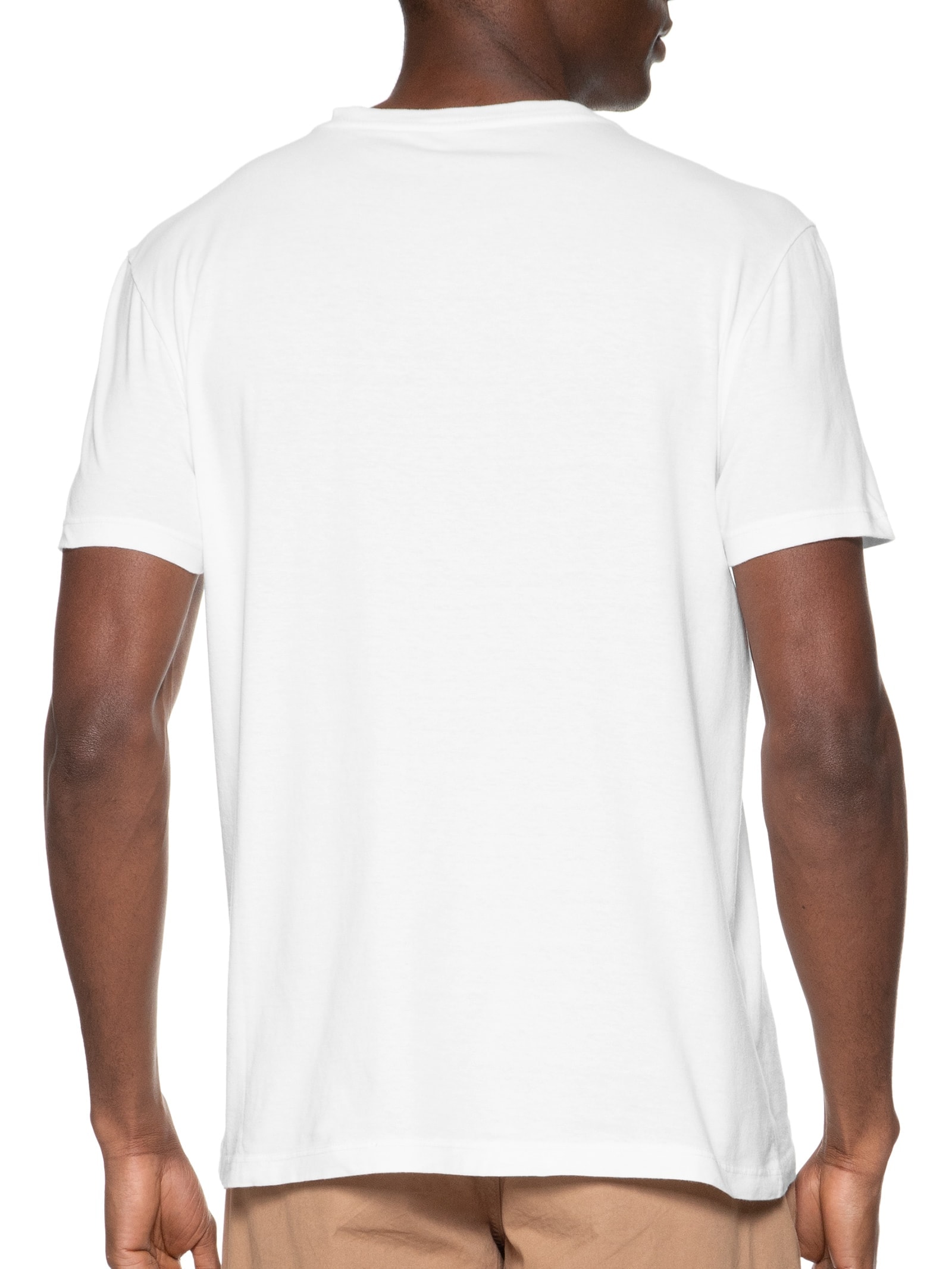 Camiseta Masculina Logo Branco Foxton