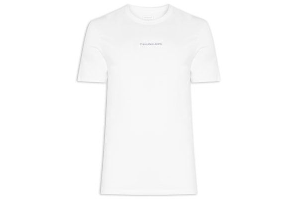 Camiseta Masculina Logo Centralizado - Branco