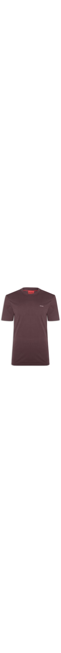 Camiseta Masculina Logo Crew Neck Dero 222 - Marrom