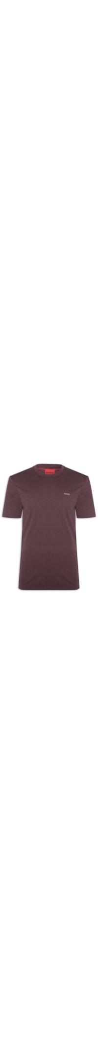 Camiseta Masculina Logo Crew Neck Dero 222 - Marrom