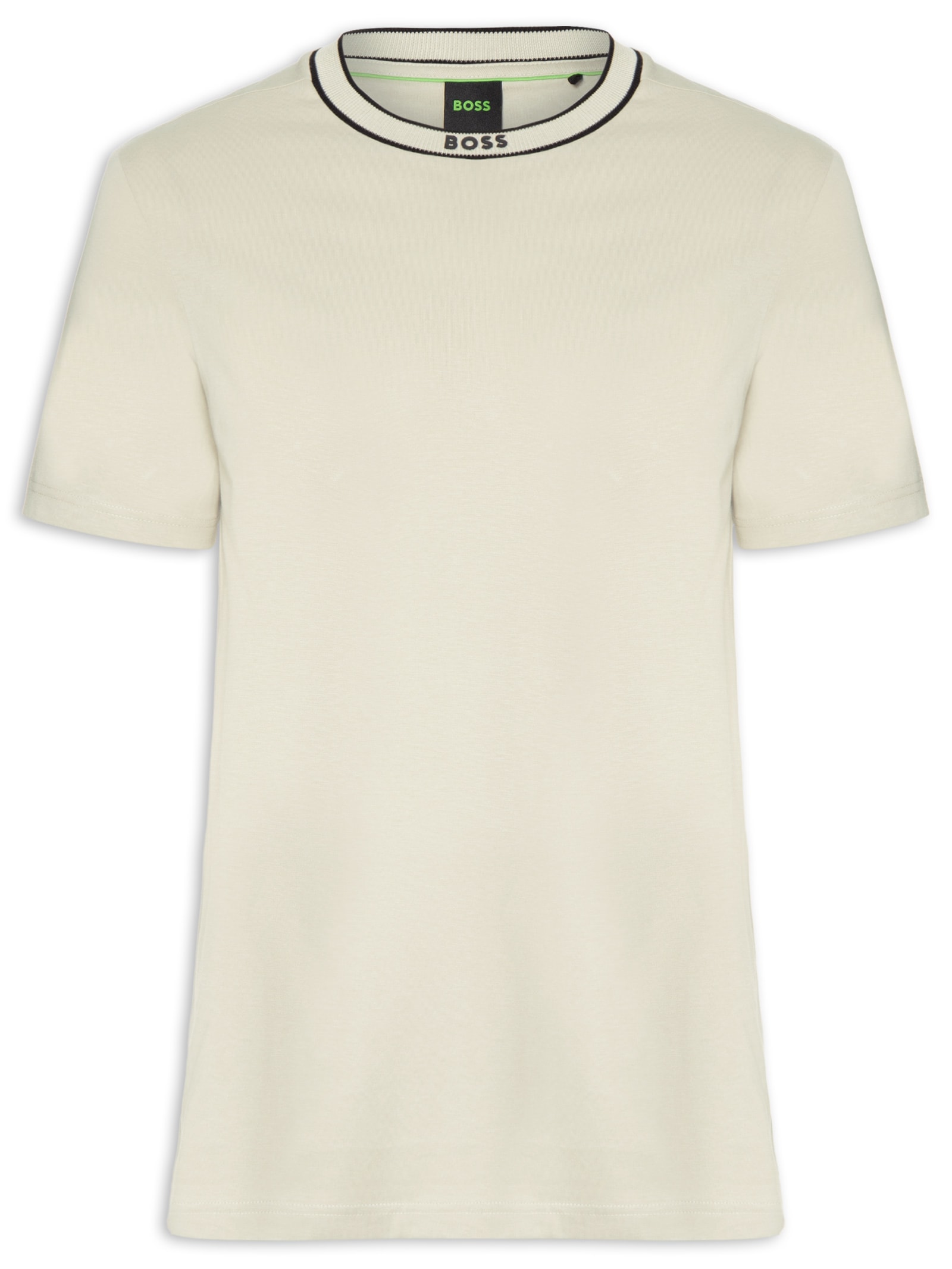 Camiseta Masculina Logo Crew Neck Tee 5 Bege Boss