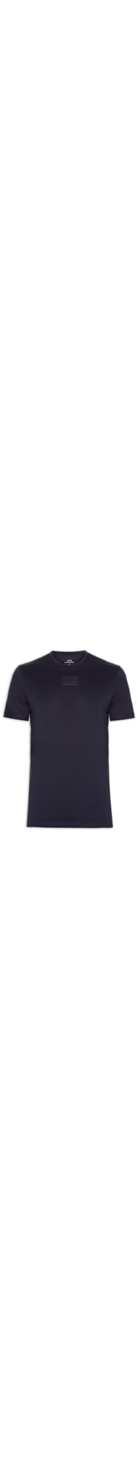 Camiseta Masculina Logo Emborrachado - Azul