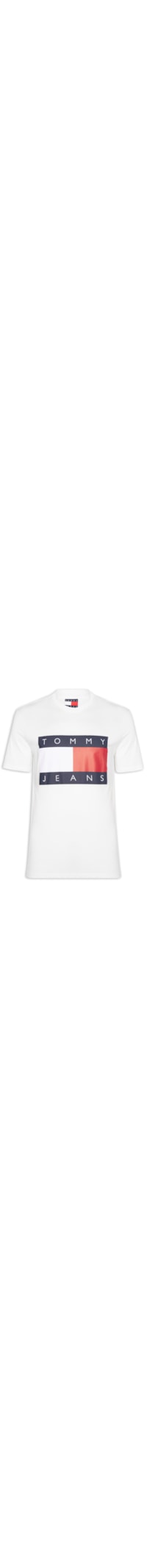 Camiseta Masculina Logo Flag Grande - Branco