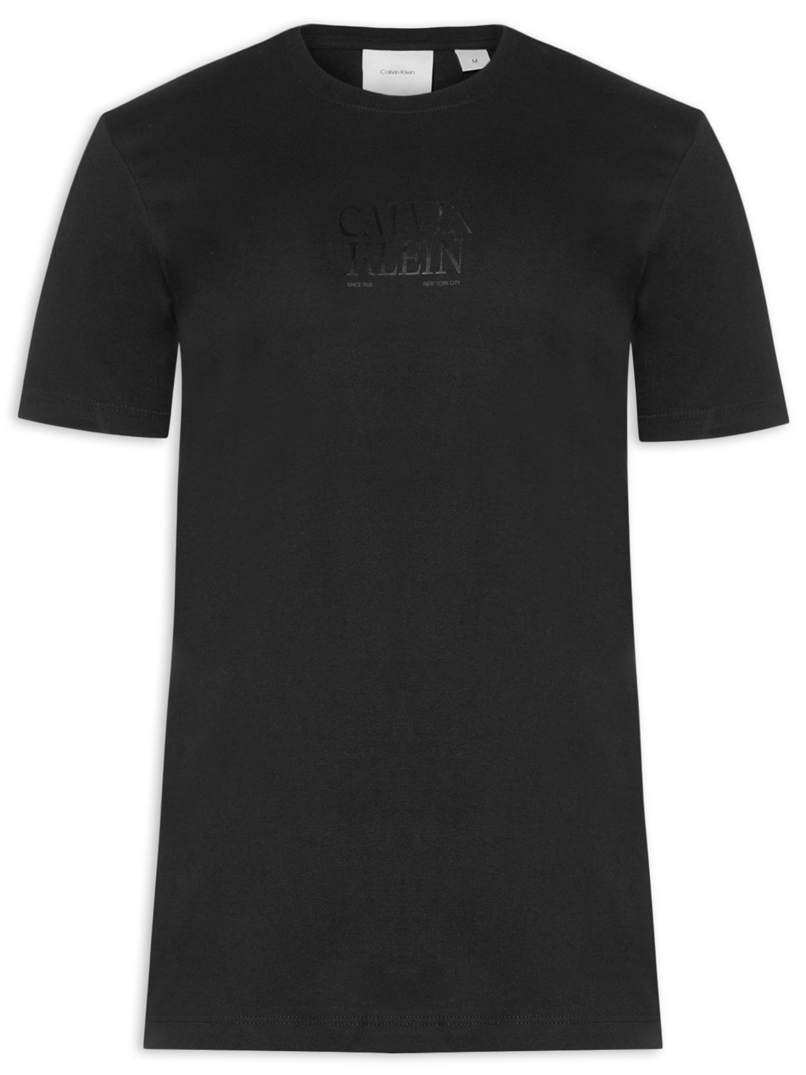 Camiseta Masculina Logo Gel Preto Calvin Klein