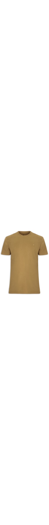 Camiseta Masculina Logo - Marrom