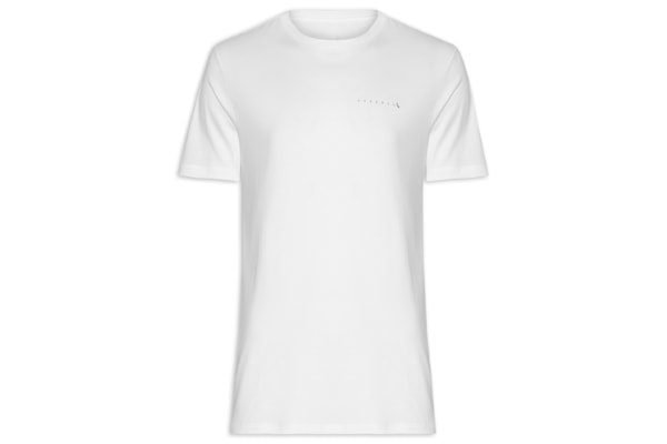 Camiseta Masculina Logo Minimal Gold - Branco