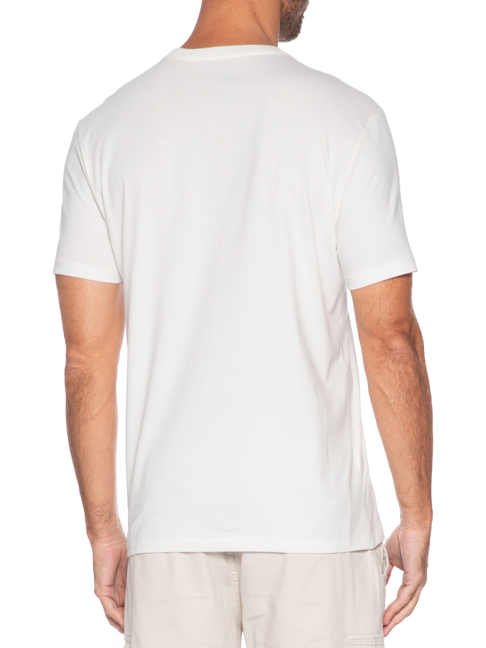 Camiseta Masculina Logo NY Branco Calvin Klein Jeans