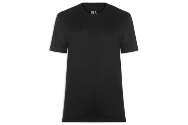 Camiseta Masculina Logo Preto - Preto