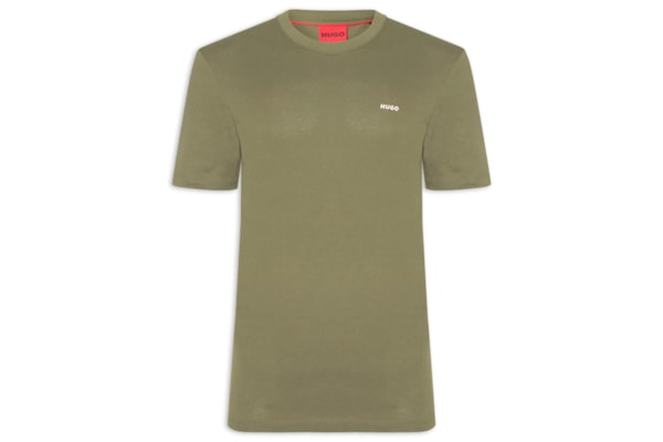 Camiseta Masculina Logo Print Crew Neck Dero 222 - Verde