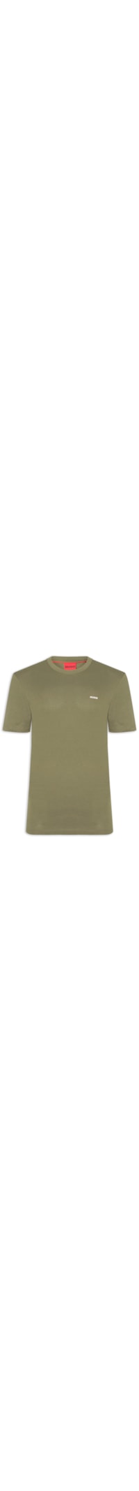 Camiseta Masculina Logo Print Crew Neck Dero 222 - Verde