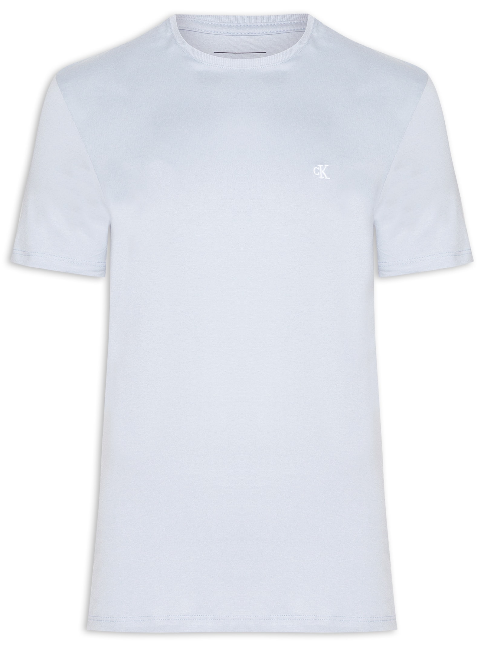 Camiseta Masculina Logo Serif Font Azul Calvin Klein Jeans
