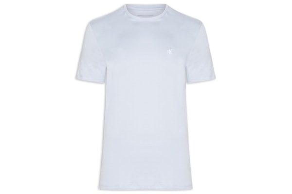 Camiseta Masculina Logo Serif Font - Azul