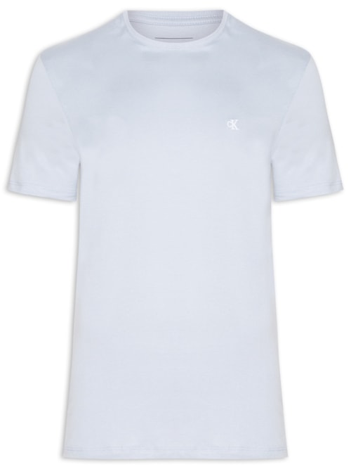 Camiseta Masculina Logo Serif Font - Azul