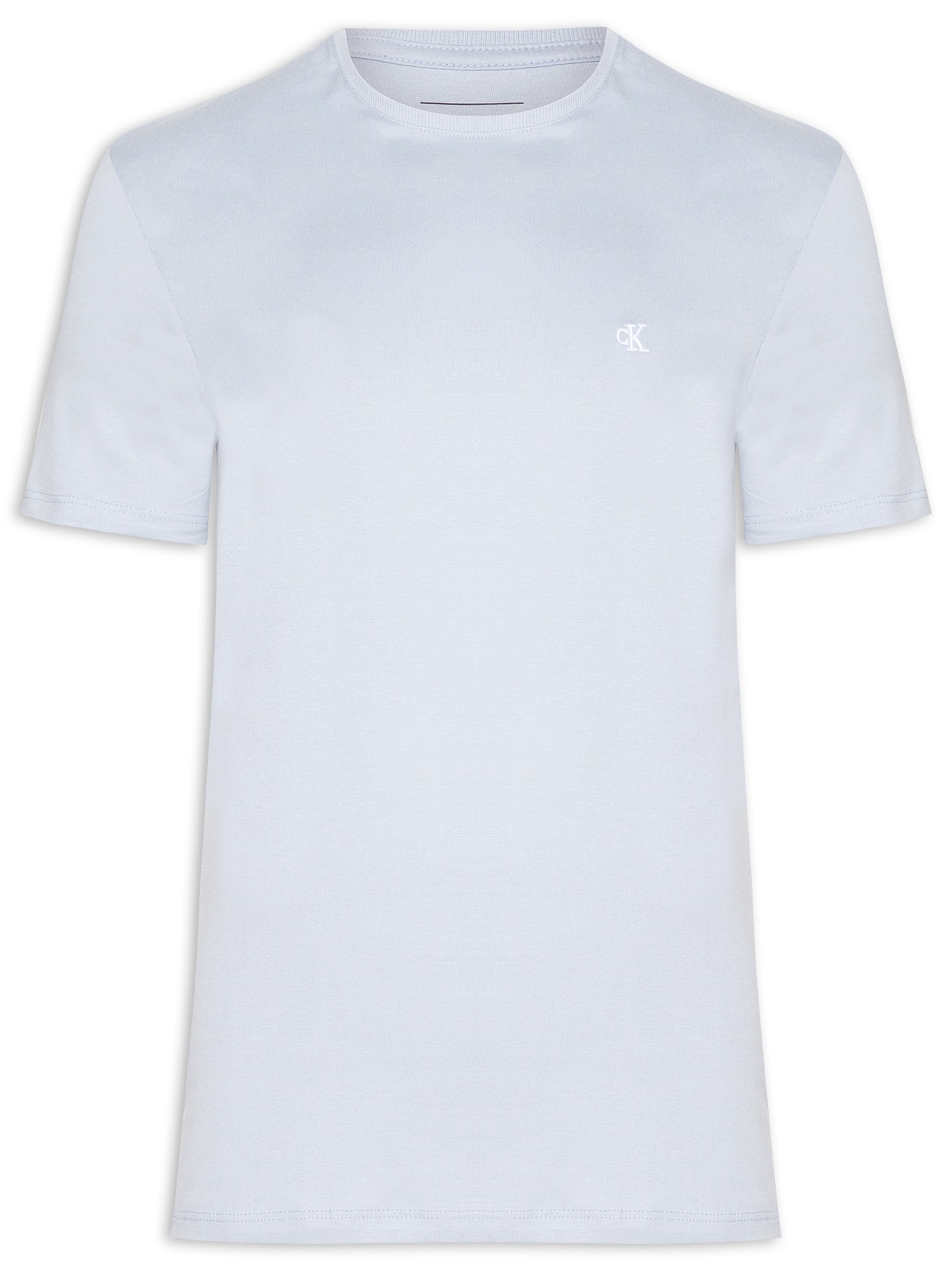 Camiseta Masculina Logo Serif Font Azul Calvin Klein Jeans