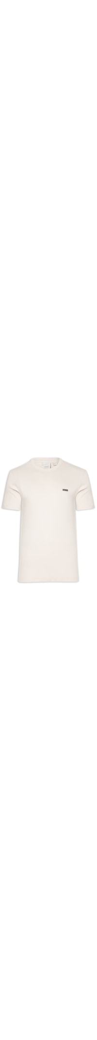 Camiseta Masculina Logo Suedine - Bege
