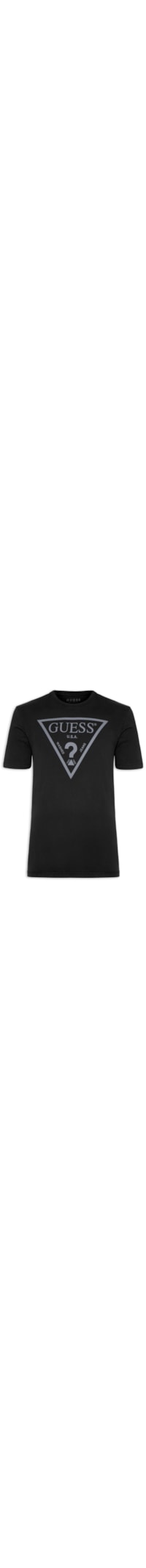 Camiseta Masculina Logo Triângulo - Preto