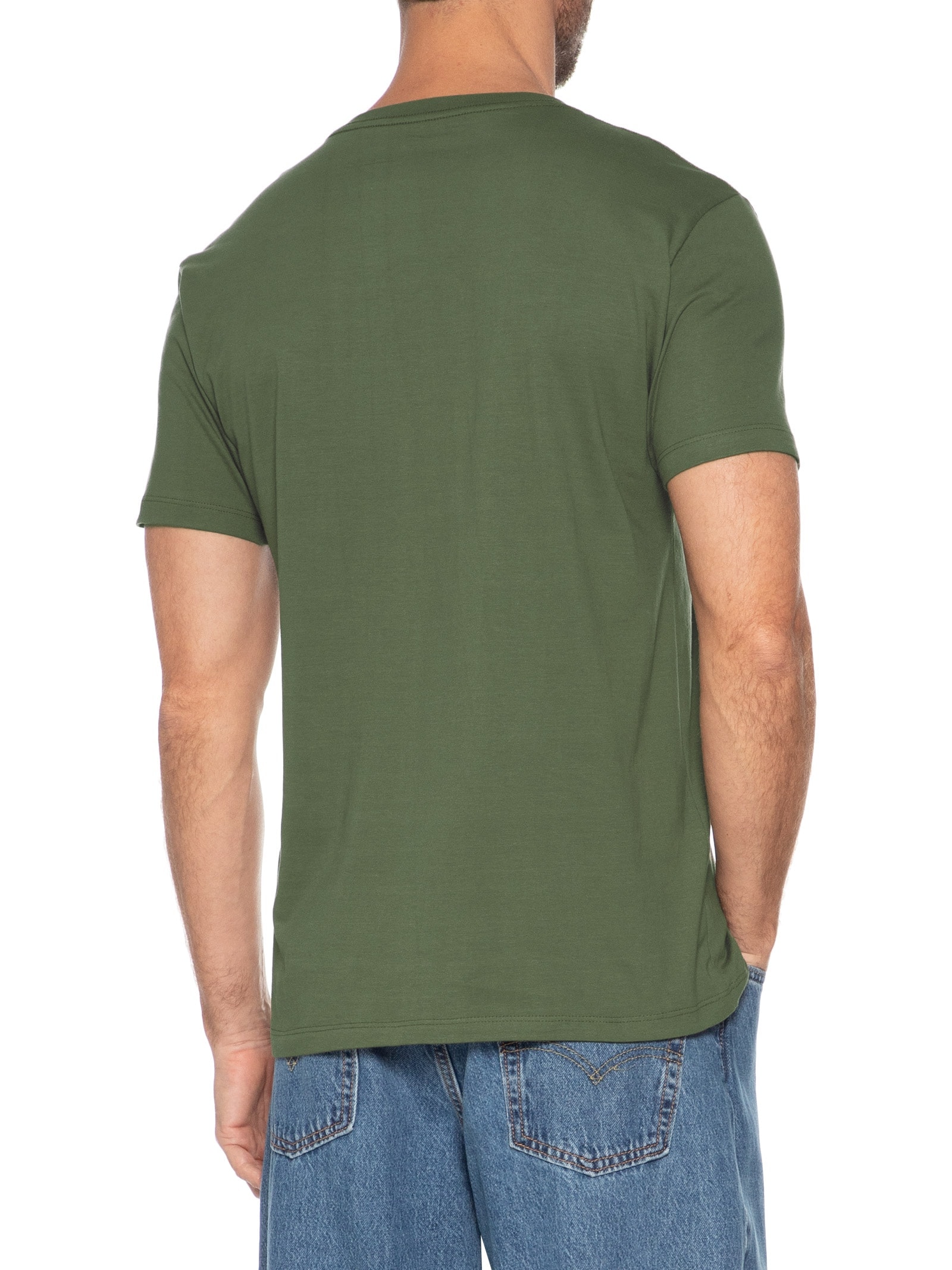 Camiseta Masculina Logo Verde Foxton