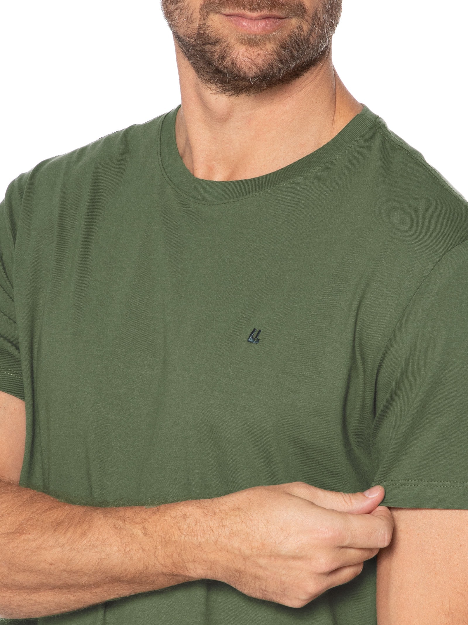Camiseta Masculina Logo Verde Foxton