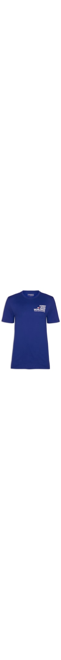 Camiseta Masculina Logo Worldwide - Azul