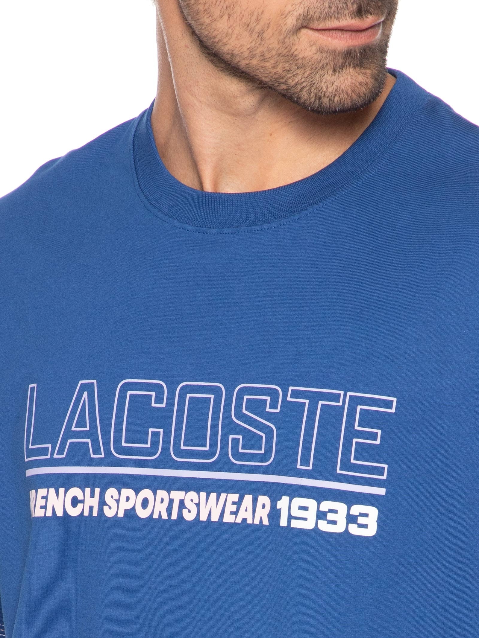 Camiseta Masculina Loose Fit 1933 - Azul - Lacoste